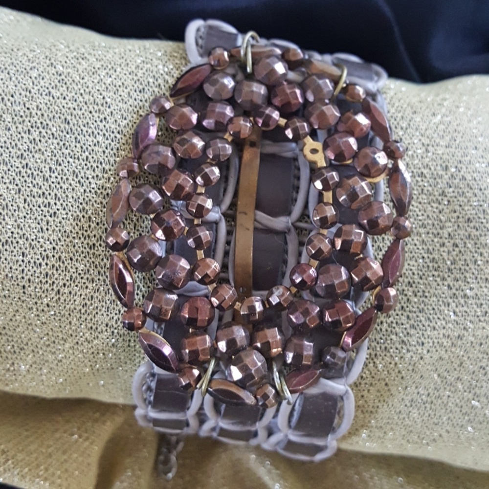Vintage Buckle Woven Bracelet